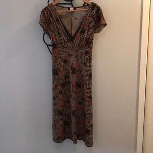 Volume One Slinky Short Sleeve Dress XL